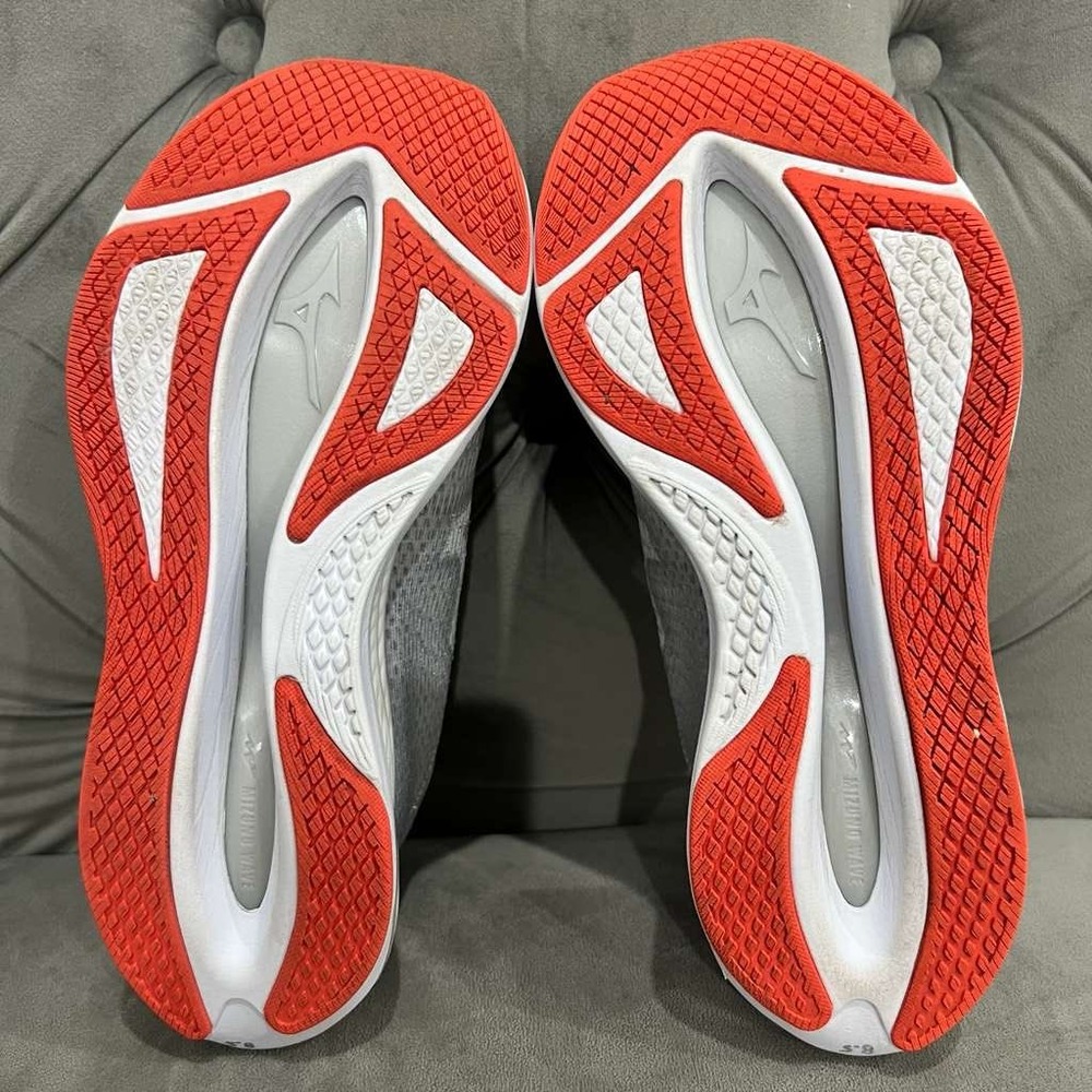 Mizuno Wave Rebellion Flash 2 Running Shoe Men 8.5 White Harbor Mist Athletic - Picture 5 of 14